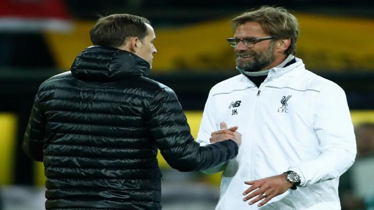 Thomas Tuchel and Jurgen Klopp shake hands